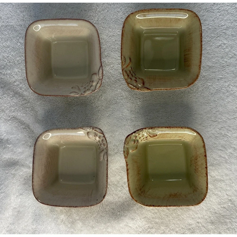 Casafina Casa Stone Madeira Harvest Square Ramekin 3.5